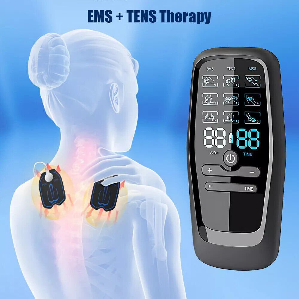 27 Modes Tens Unit Muscle Therapy Pain Relief Stimulator Machine Pulse Massager~