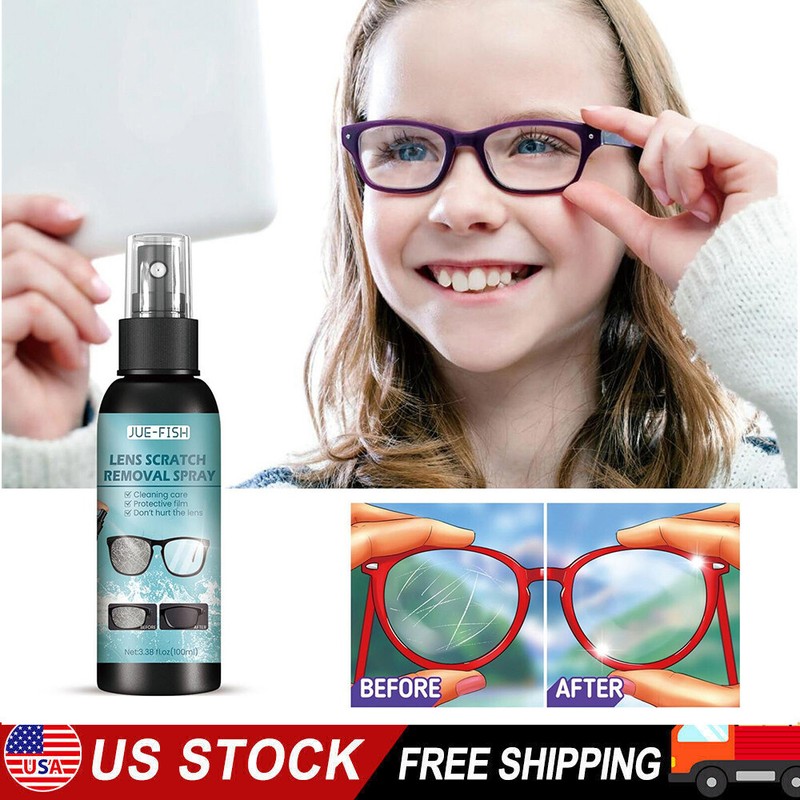Lens Scratch Removal Spray Eyeglass Windshield Glass Repair Liquid 100ml