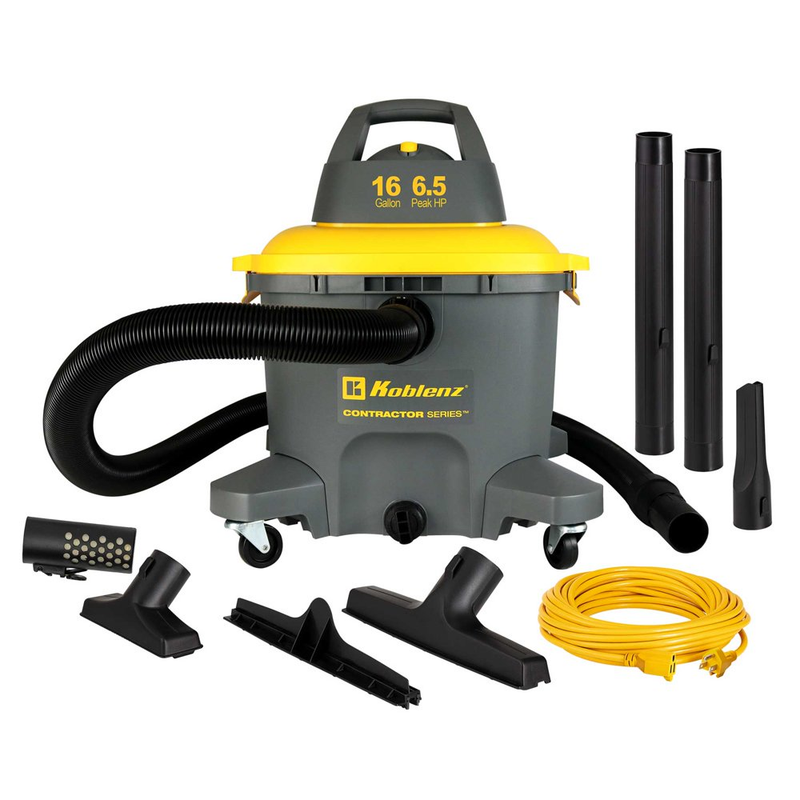 CONTRACTOR SERIES - Professional Wet Dry Blow Vac, 16 Gallon, 6.5 Peak HP Lifeti