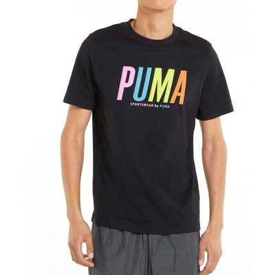 

Puma Swxp Graphic Crew Neck Футболка с коротким рукавом Мужские повседневные топы размера  533623, Черный, Puma Swxp Graphic Crew Neck Short Sleeve T-Shirt