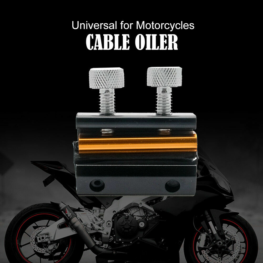 JoyFan Moto Twin-Clamp Cable Oiler Dual Cable Oiler Lubricator Luber Tool per Moto Scooter Bike