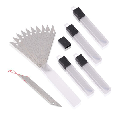 100 Pcs Snap-off Utility Cutter Blades 9mm Snap-off Razor Blades for OLFA Knife