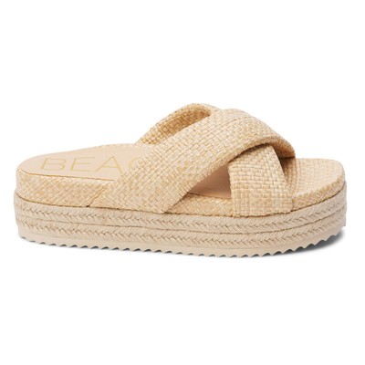BEACH by Matisse Hali Espadrille Platform  Womens Beige Casual Sandals HALI-955