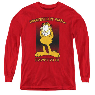 Garfield I Didnt Do It - Youth Long Sleeve T-Shirt