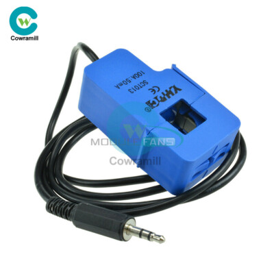 SCT-013 15/20/30/50/100A AC Current Sensor Split Core Transformer Non-invasive