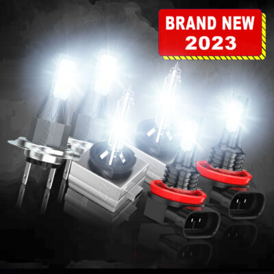 For BMW 750i 750Li 760Li 2006 2007 2008 LED HID Headlight High/Low+Fog Light CSP