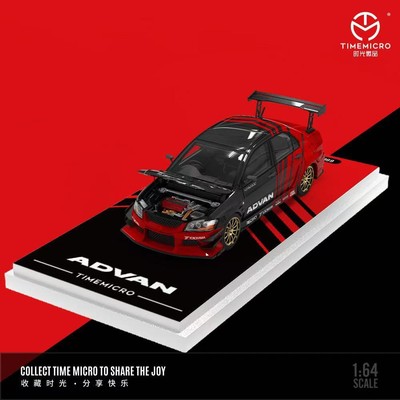 Time Micro 1:64 Mitsubishi Lancer EVO 9 Alloy Open Hood Sport Vehicle Model Car