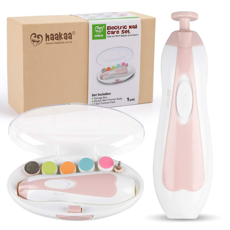 Haakaa Baby Nail Trimmer Electric Safe Baby Nail Clippers Baby Nail File Kit Man
