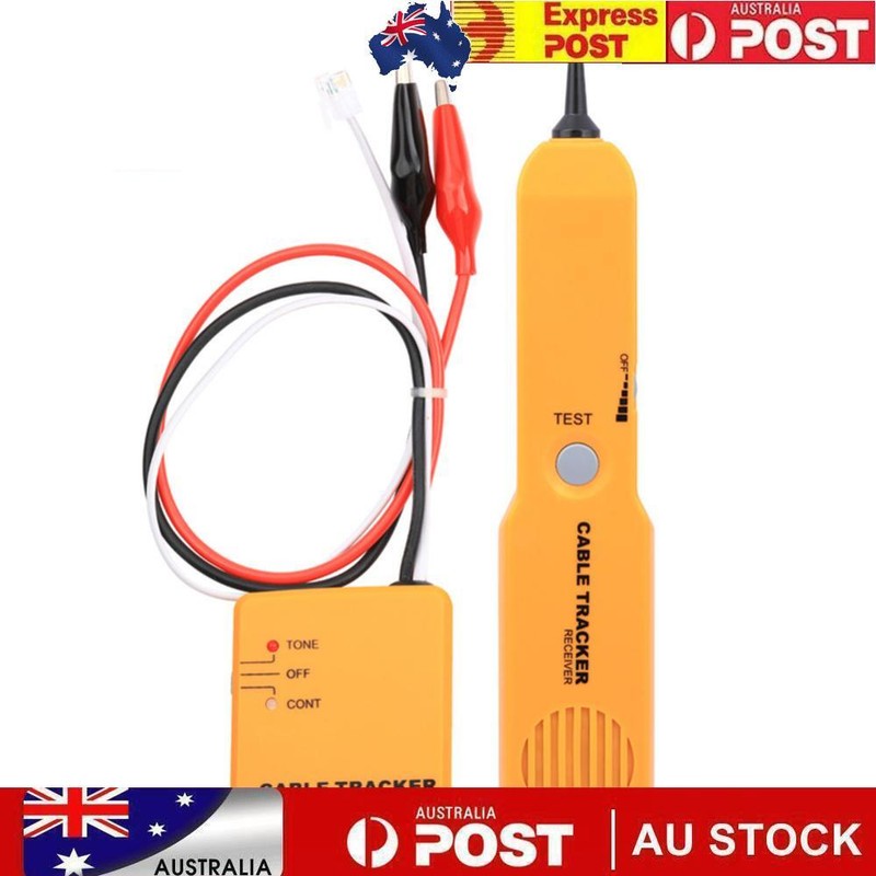 Rj11/45 Cable Tester Telephone Wire Network Tone Generator Probe Tracker Tracer