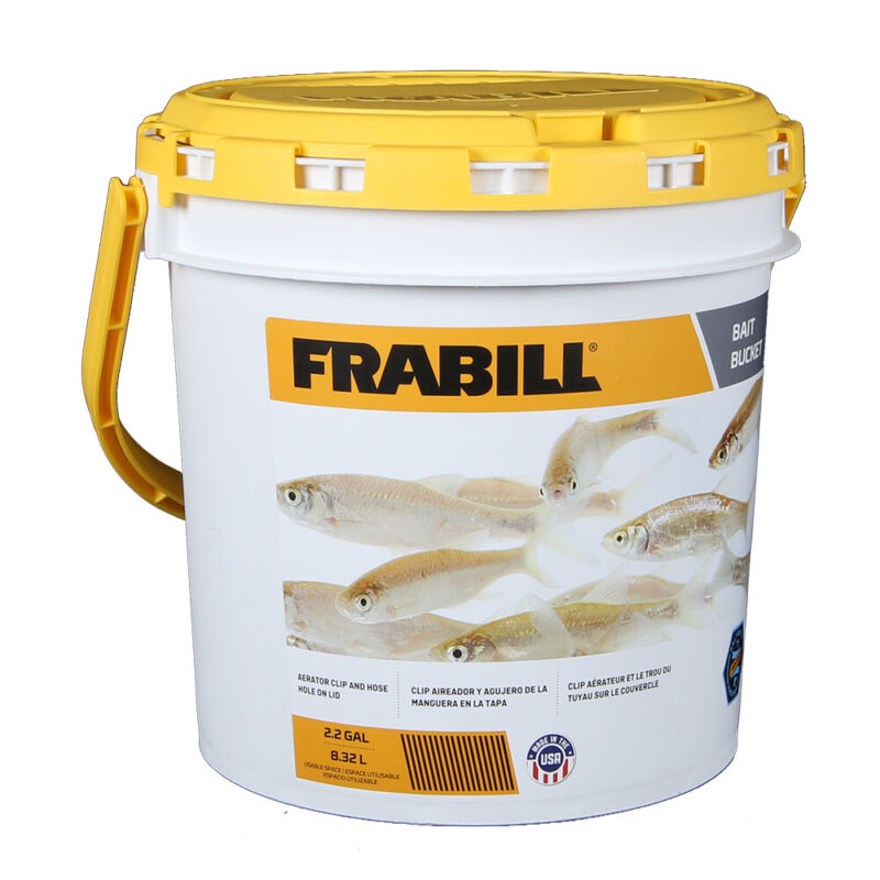 Frabill 4820 Insulated Bait Bucket - Live Fishing Bait Storage Container