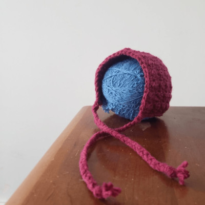 Handmade Pixie Baby Bonnet