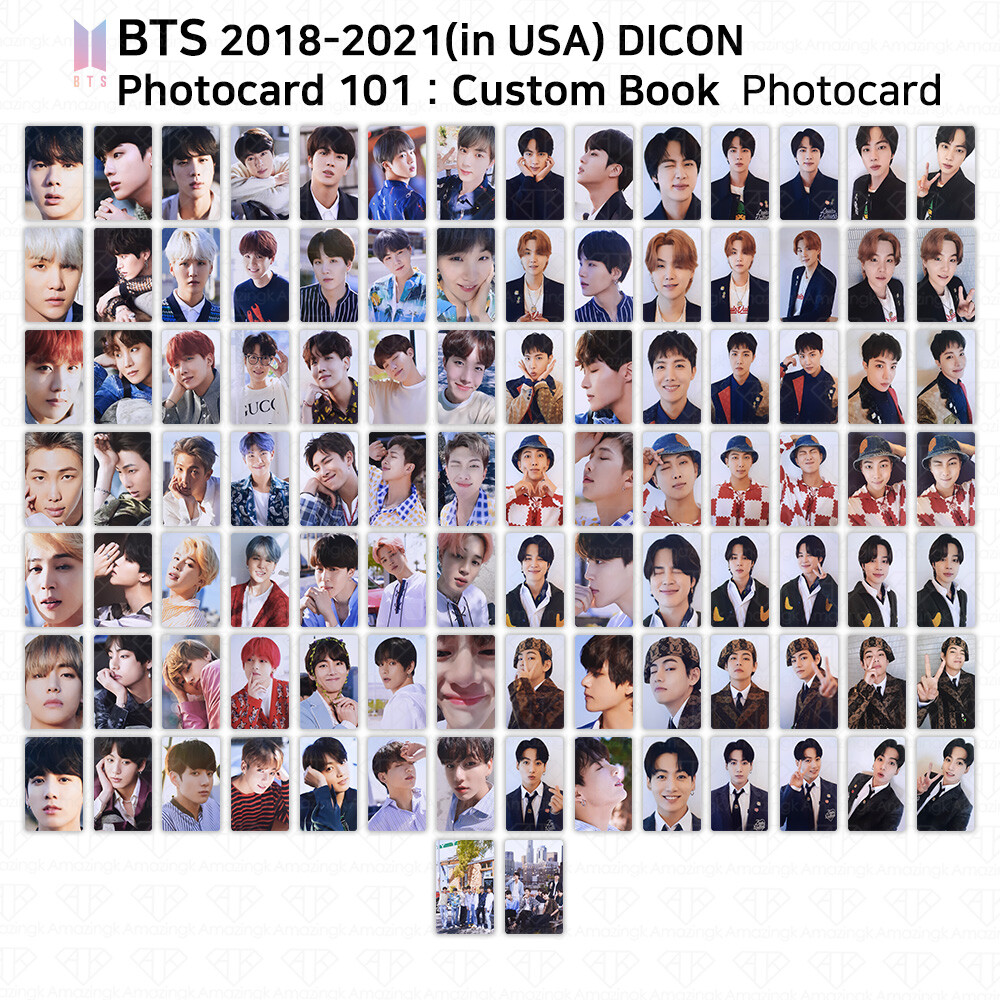 Amazon.com: BTS DICON Photocard 101 : Custom Book Behind BTS