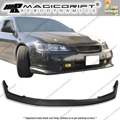 Fit For 98-00 Honda Accord Coupe Only Sport Style Front Bumper Lip Spoiler PU