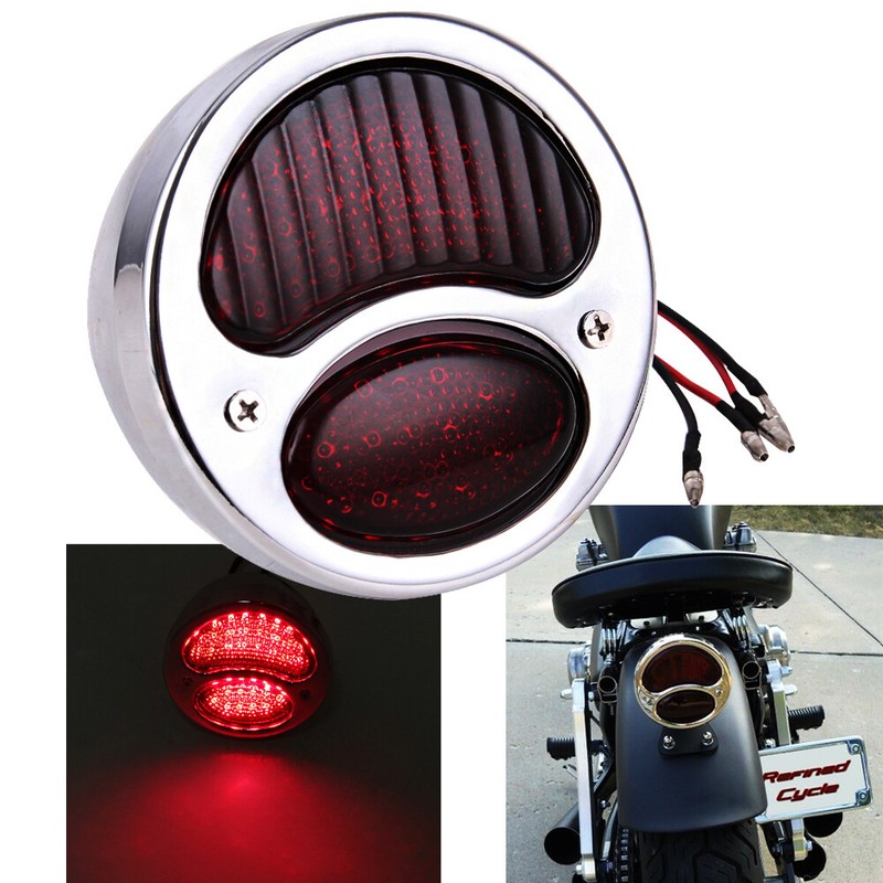 LED Tail Light Duolamp Lamp Red For Ford Model A 1928-1931 Harley