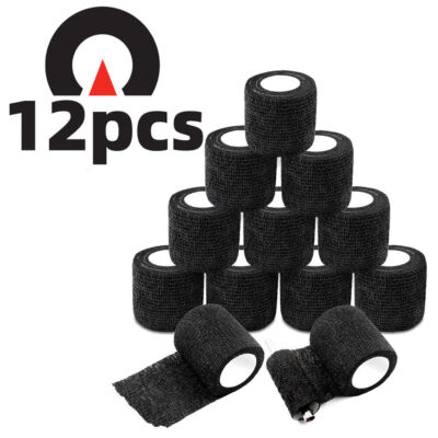 6/12/24PCS Self Adhesive Bandage Wrap Grip Cohesive Elastic Tape 2'' x 5yds