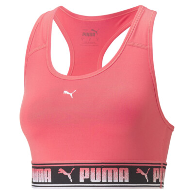 Puma Strong Mid Impact Sports Bra Womens Pink  52159863