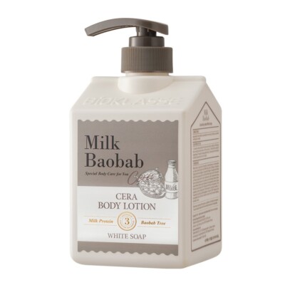 Milk Baobab Cera Body Lotion White Soap 20OZ Moisturizer Smoothing Skin K beauty