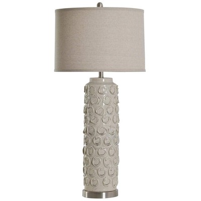 StyleCraft Table Lamps 38'' Ceramic Novelty Incandescent 1-Light Bella Cream