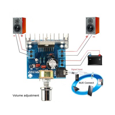 TDA7297 Version B Amplifier Board DC 9-15V 15W*2 Digital Audio Power Module