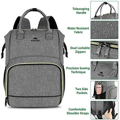 Lunch Backpack, Insulated Cooler Box Laptop USB Port For Women Men, Water Bag
