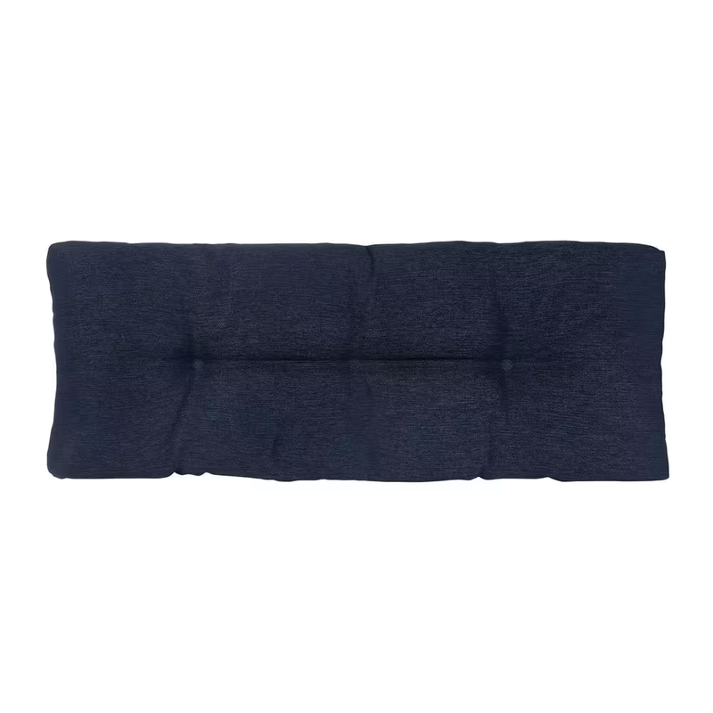 Bench Cushion Non Slip 36x14 Tufted Indigo Indoor Seat Pad Comfort Upholstery