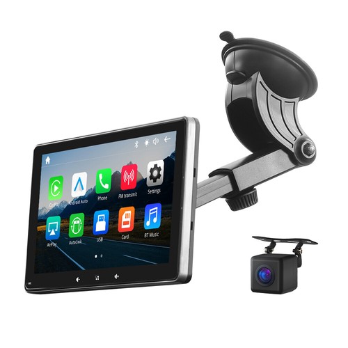 CAM+On Visor Wireless CarPlay Android Auto 7" QLED Car Stereo Radio GPS