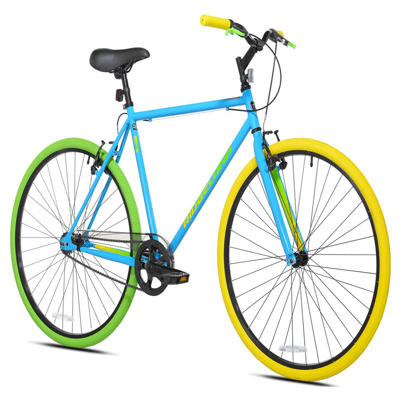 Kent 700C Men'S Ridgeland Hybrid Bike, Blue/Green