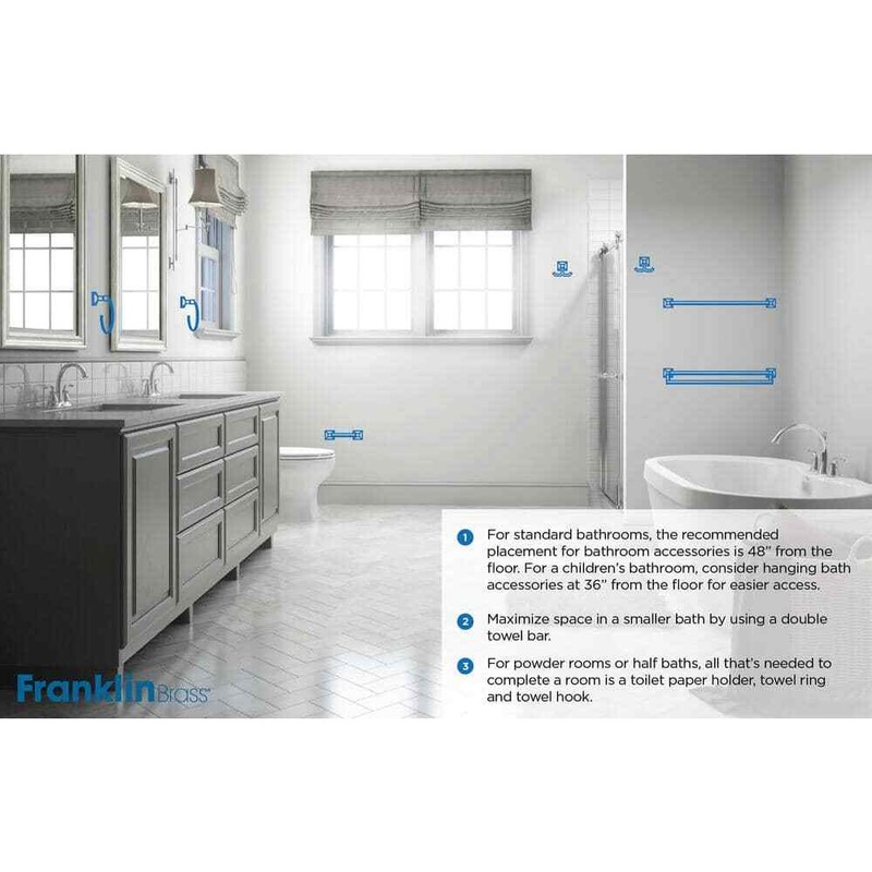24 Inch Towel Bar Replacement Plastic Spring Loaded End Bathroom Bath Rack Home