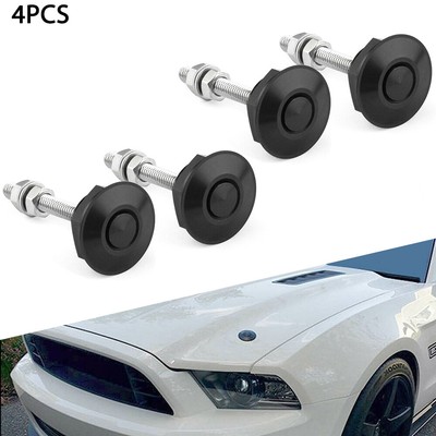 2/4/6/8 Push Button Bonnet Hood Pin Lock Clip Kit Car Quick Release Bumper Latch