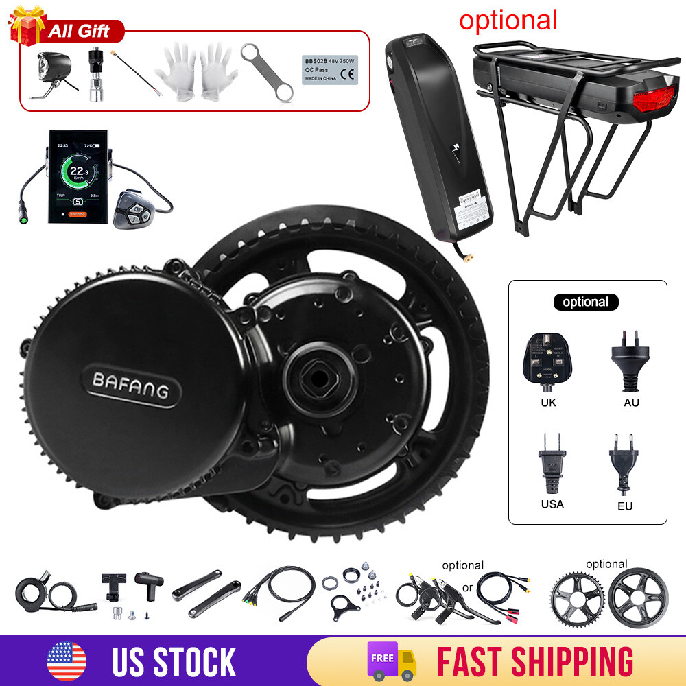 eBike BAFANG BBS02B 48V 750W Mid Geared Drive Motor Conversi