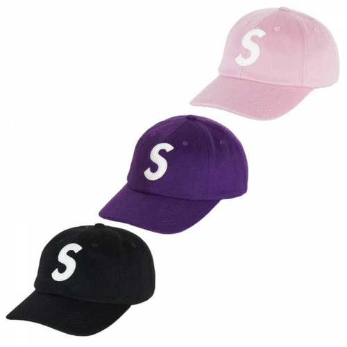 Supreme 21FW Wool S Logo 6 Panel Cap Loro Piana Wool Fabric 3