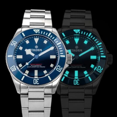 THORN Titanium PT5000 SW200 Diver 200M Automatic Watch 39mm C3 BGW9 Ti3 Pelago