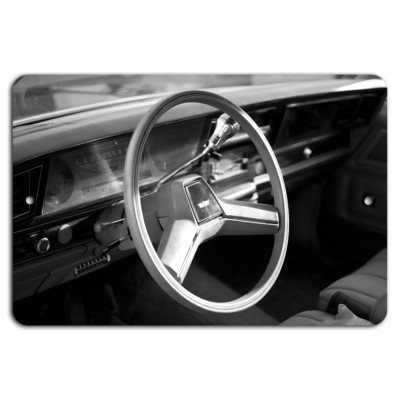 Classic Cruise: Retro Chevy Dashboard Metal Sign