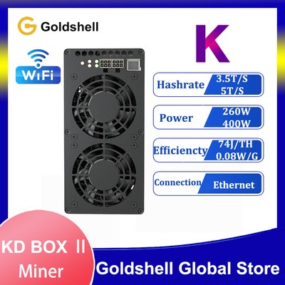 New Goldshell KD BOX   WiFi 5TH/s 400W Asic Kadena Miner Mining KDA NO PSU