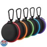 SUNGUY [5-Pack Earphone Carry Case, Small Round Pocket Earbud Travel Carrying Case with Zipper for Smartphone Earphone, Wireless Headset, USB Cable, SD Cards Storage Bags, Masks and More