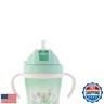 Stephen Joseph Straw Cups, Transition Straw Cup with Removable Handles, Flip-Top Straw Spill Free Baby Sippy Cup, Soft Straw Cup – 5oz, Koala