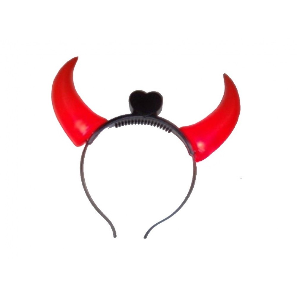 Corna Rosse Cerchietto Halloween Costume Diavolo Diavolessa Carnevale dfh