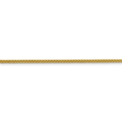 Pre-owned Superdealsforeverything Real 14kt Yellow Gold 2mm Semi-solid 3-wire Wheat Chain; 16 Inch; Lobster Clasp