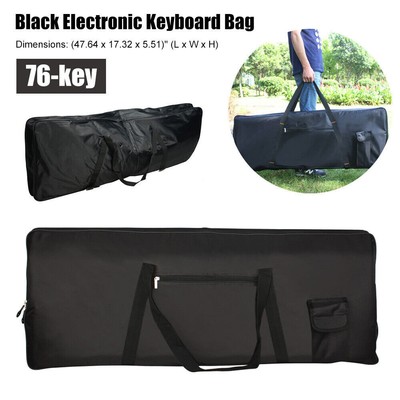 76-Key Keyboard Electric Piano Padded Case Gig Bag Lightweight For Casio Yamaha