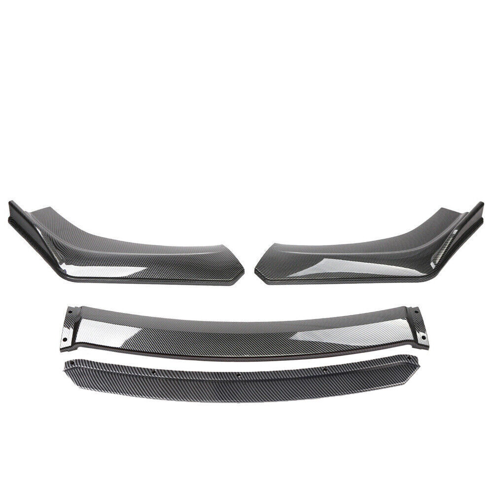 Front Bumper Lip Splitter  Fits For VW Golf MK5 MK6 MK7 MK7.5 GTI Carbon Look