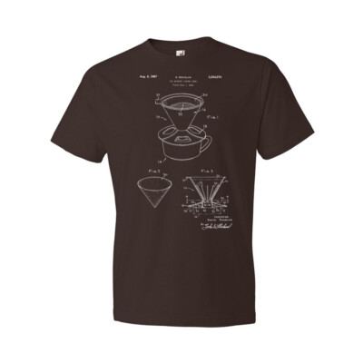 Pour Over Coffee Patent Shirt Barista Gift Coffee Apparel Coffee Lover Gift
