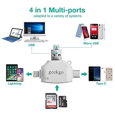 SD Memory Card Readers & Micro For Apple IPhone IPad/Android Phone/MacBook With