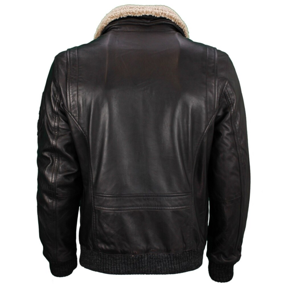 GIPSY GIPSY HERREN JACKE LEDERJACKE SCHWARZ GMSTARPATROL 2 RF BLACK