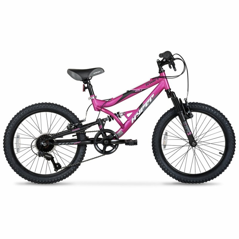 20inch Hyper Swift Magenta Girls Bike 20" Mountain Bike Full Suspension