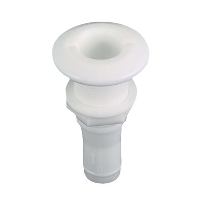Perko Marine 0328DP6 White Plastic Thru-Hull Fitting Connector for 1'' inch Hose