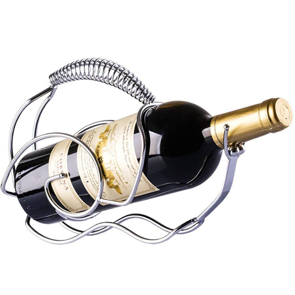 Porta Bottiglia Portabottiglia Vino Spumante Lumaca Metallo Cromato Arte dfh