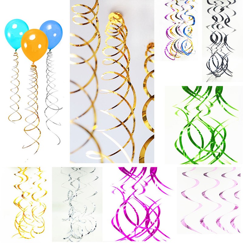 Hanging Spiral Swirls Garland Birthday Wedding Ceiling Home Decor