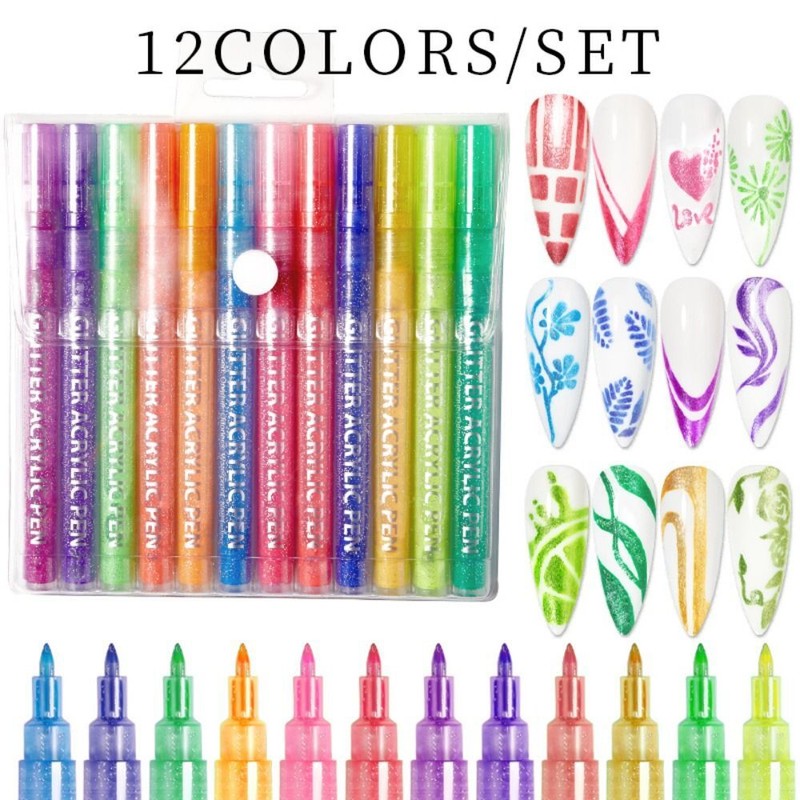 Marker Pen Painting Liner Nail Art Drawing Pen Nail Art Pencil Graffiti Gel Pen