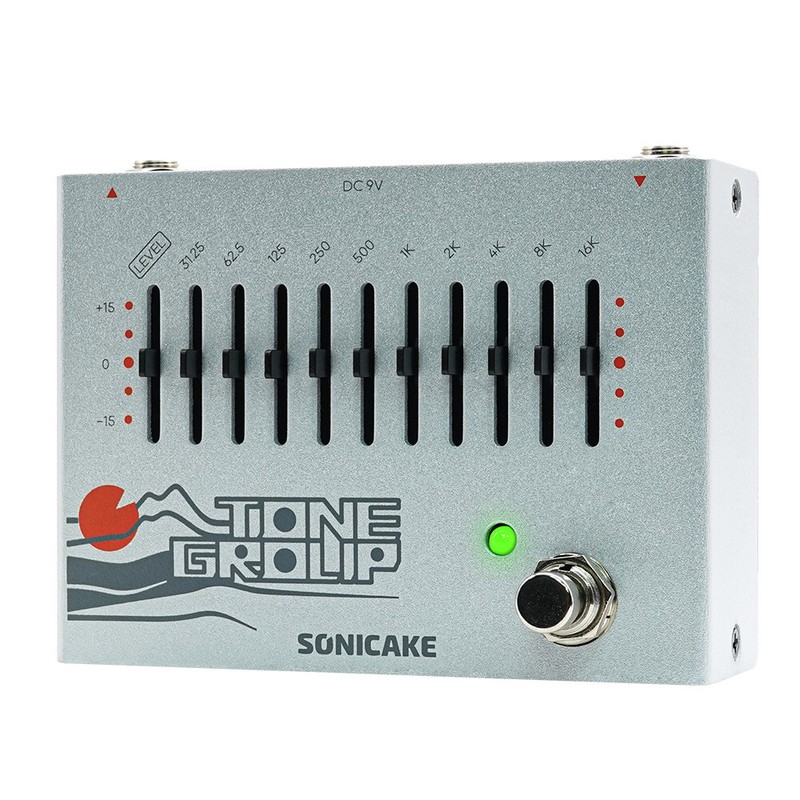 Sonicake Tone Group 10-Band Eq Guitar Equalizer Guitar True Bypass Effects Pedal