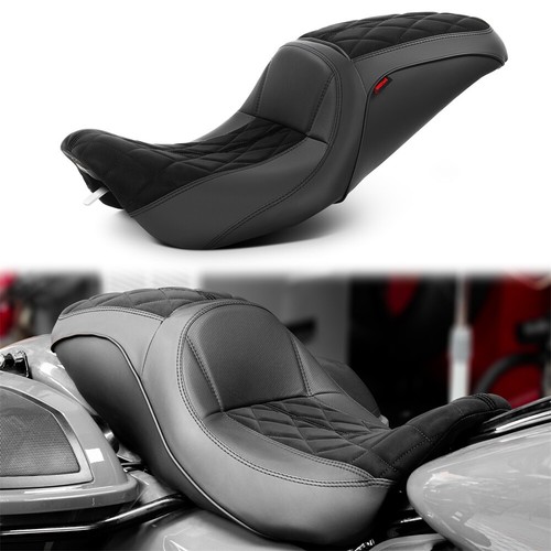 Rider Silica gel 1-Piece Full Set Front Rear Seat For Harley Road King 1997-2007